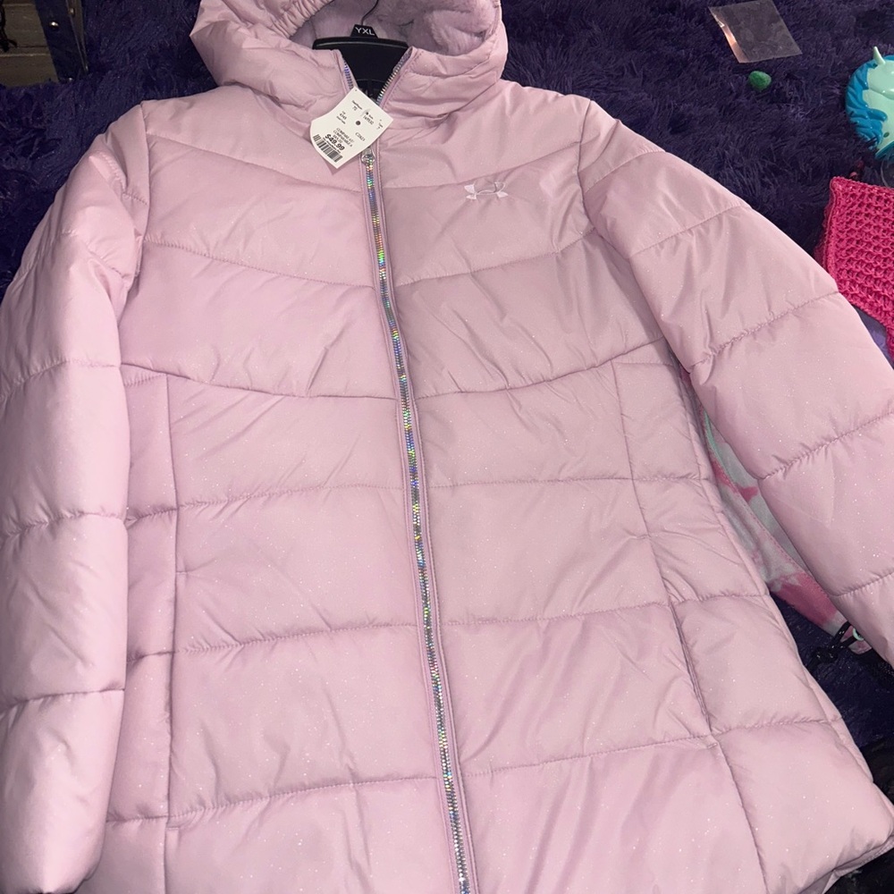Kids Pink Puffer Jacket